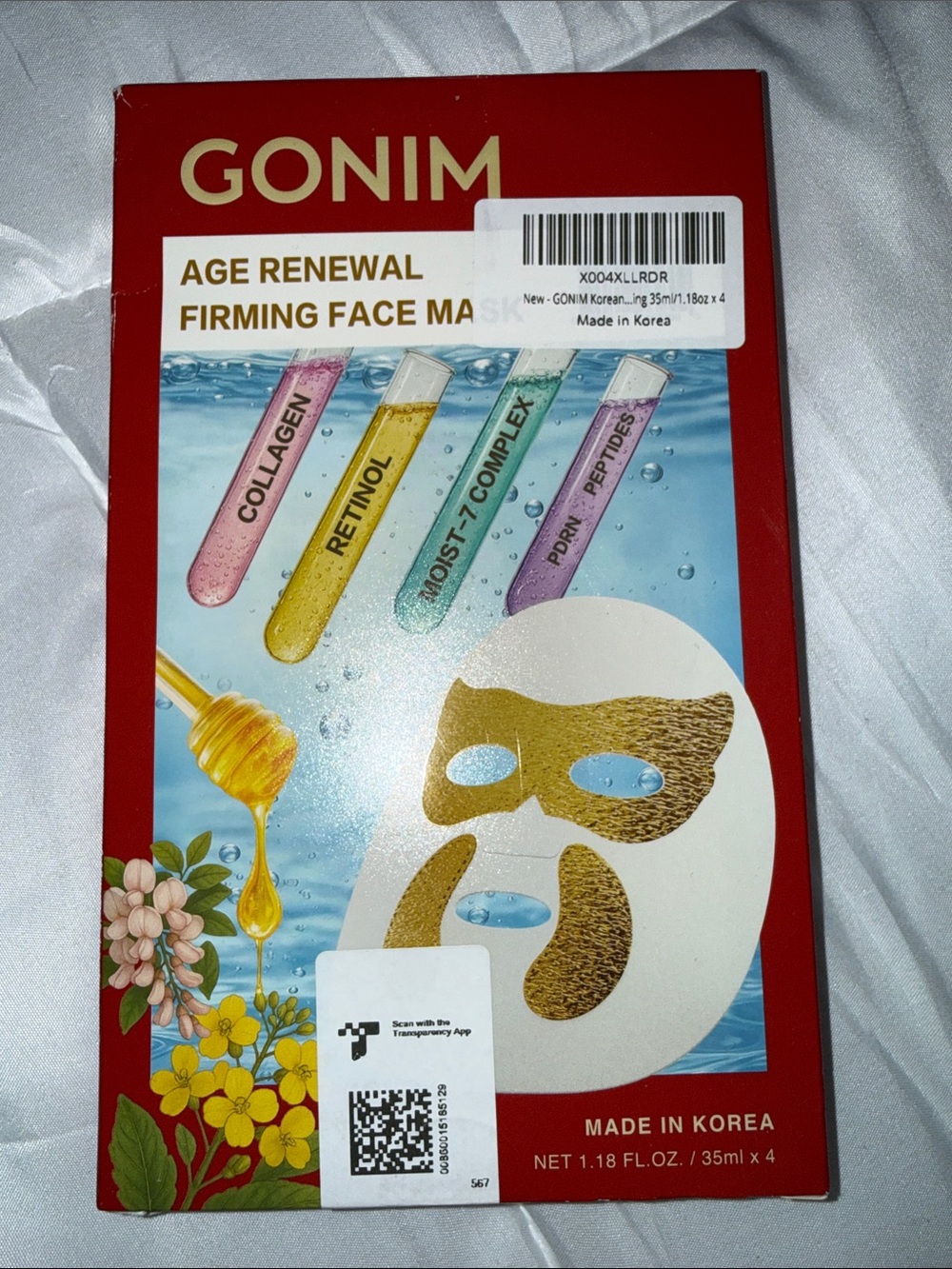 Age Renewal Firming Face Mask - Gold & White